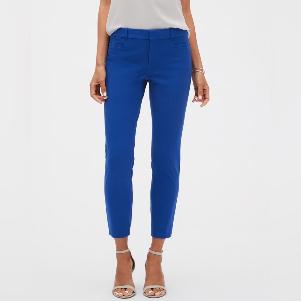Banana Republic Sloan Cropped Blue Women's Pants